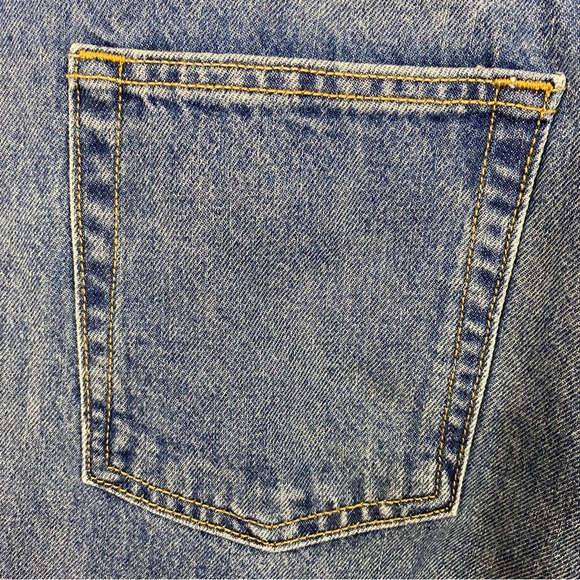 Men's Goodfellow Relaxed Denim Jeans 33x32 Straight Leg Blue  Medium Wash NEW - Picture 9 of 12